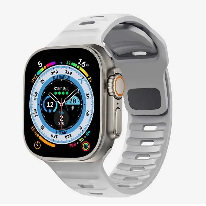 Siliconen Smartwatch Bandje Zachte Pasvorm Verstelbaar Waterdicht Sport Casual Dagelijks Gebruik Horloge | Sansoti