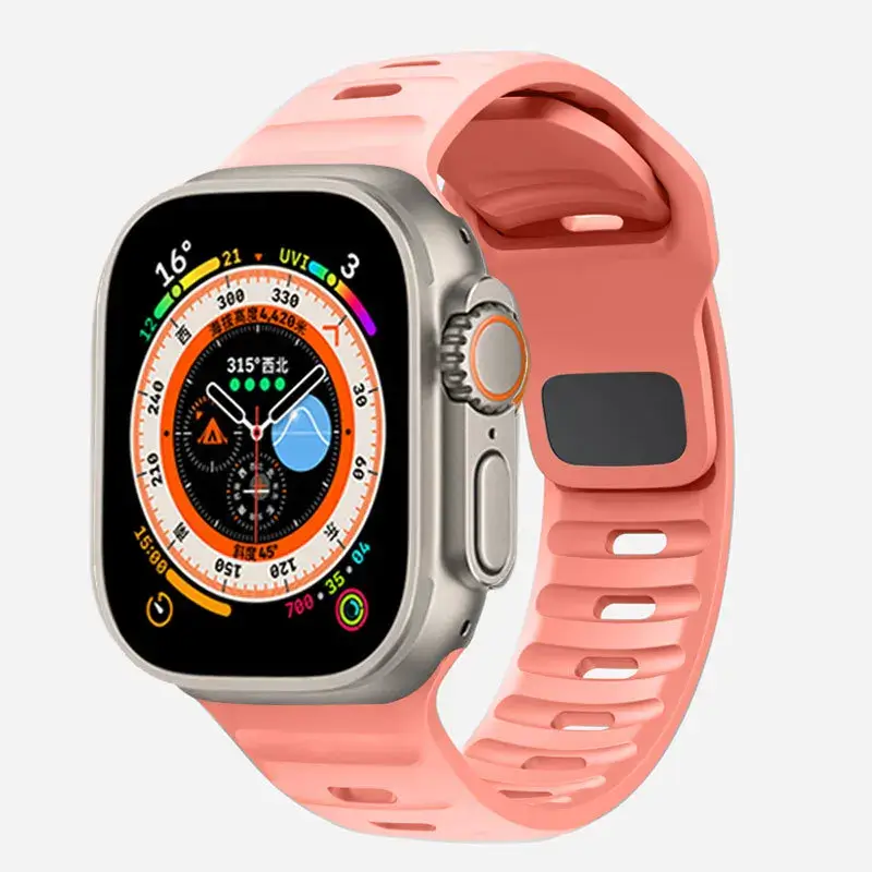 Siliconen Smartwatch Bandje Zachte Pasvorm Verstelbaar Waterdicht Sport Casual Dagelijks Gebruik Horloge | Sansoti