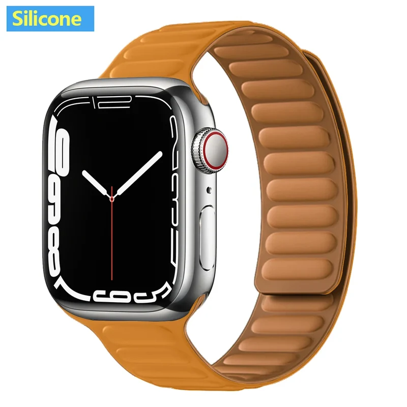 Leren Horlogeband met Magnetische Sluiting 38-49mm Verstelbaar Smartwatch Accessoire Polsband Stijlvol | Sansoti