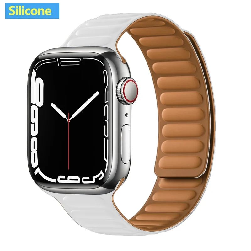 Leren Horlogeband met Magnetische Sluiting 38-49mm Verstelbaar Smartwatch Accessoire Polsband Stijlvol | Sansoti