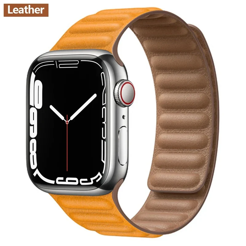 Leren Horlogeband met Magnetische Sluiting 38-49mm Verstelbaar Smartwatch Accessoire Polsband Stijlvol | Sansoti