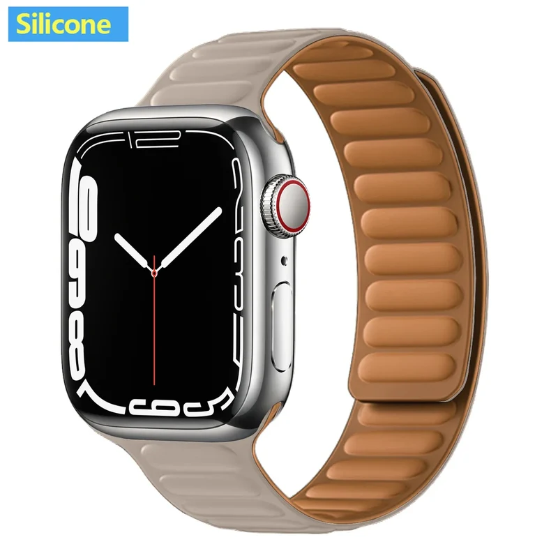 Leren Horlogeband met Magnetische Sluiting 38-49mm Verstelbaar Smartwatch Accessoire Polsband Stijlvol | Sansoti