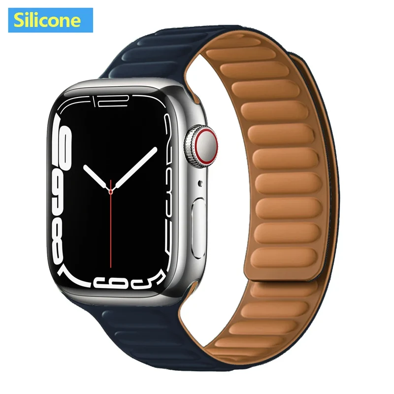 Leren Horlogeband met Magnetische Sluiting 38-49mm Verstelbaar Smartwatch Accessoire Polsband Stijlvol | Sansoti