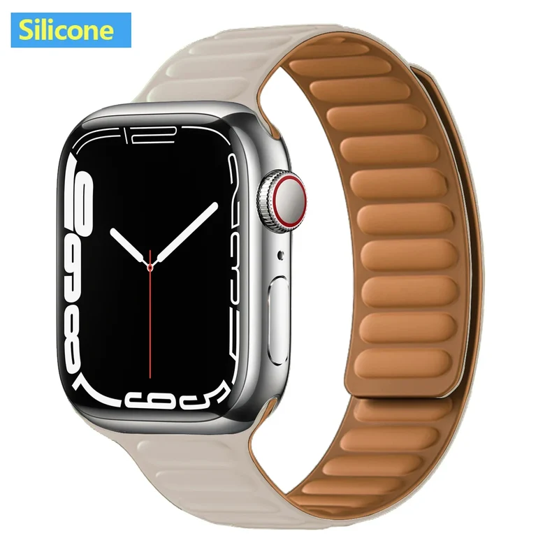 Leren Horlogeband met Magnetische Sluiting 38-49mm Verstelbaar Smartwatch Accessoire Polsband Stijlvol | Sansoti