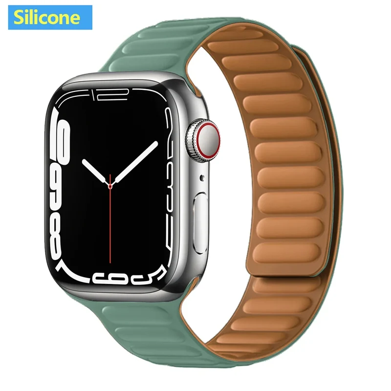 Leren Horlogeband met Magnetische Sluiting 38-49mm Verstelbaar Smartwatch Accessoire Polsband Stijlvol | Sansoti