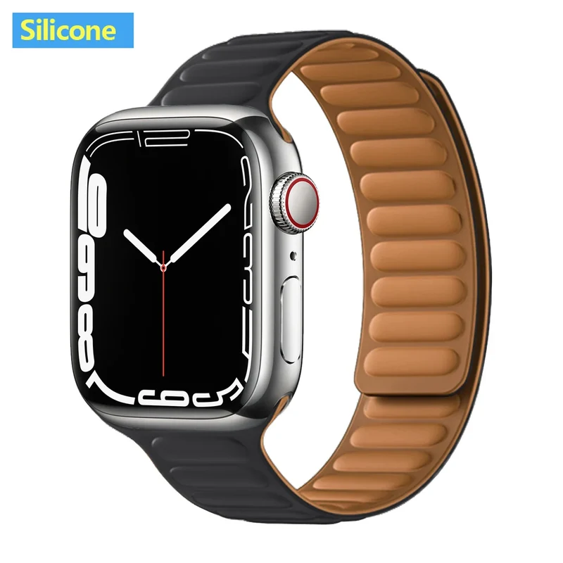 Leren Horlogeband met Magnetische Sluiting 38-49mm Verstelbaar Smartwatch Accessoire Polsband Stijlvol | Sansoti