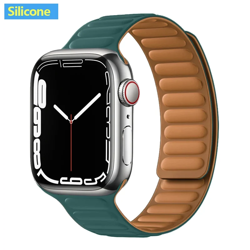 Leren Horlogeband met Magnetische Sluiting 38-49mm Verstelbaar Smartwatch Accessoire Polsband Stijlvol | Sansoti