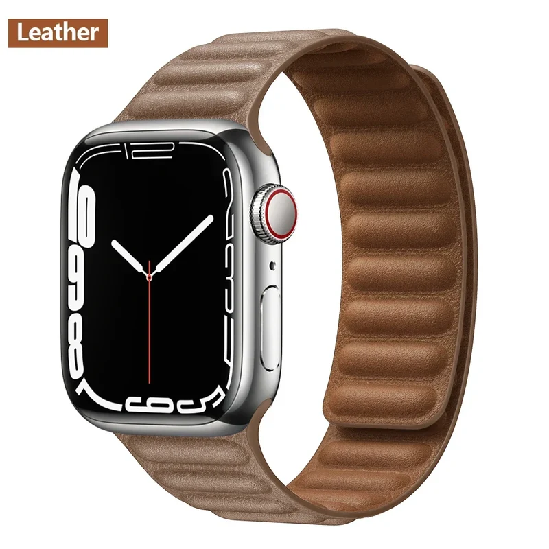 Leren Horlogeband met Magnetische Sluiting 38-49mm Verstelbaar Smartwatch Accessoire Polsband Stijlvol | Sansoti
