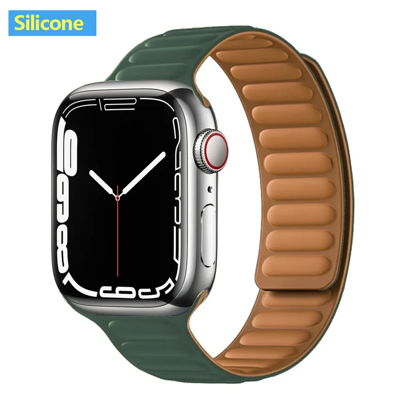 Leren Horlogeband met Magnetische Sluiting 38-49mm Verstelbaar Smartwatch Accessoire Polsband Stijlvol | Sansoti