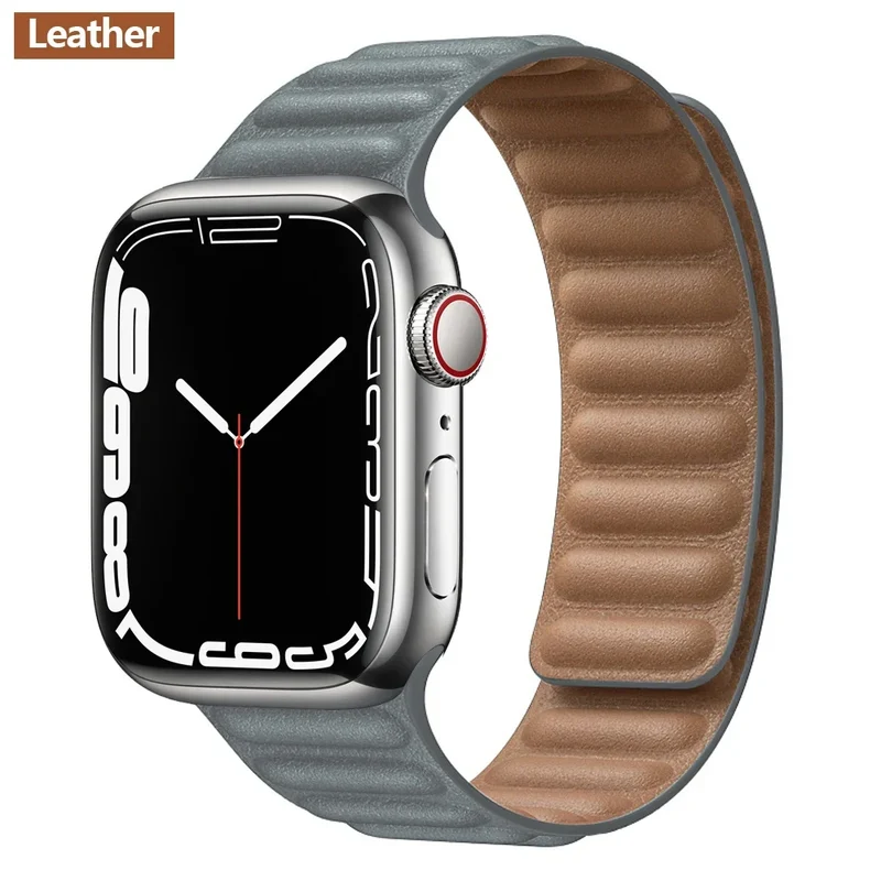 Leren Horlogeband met Magnetische Sluiting 38-49mm Verstelbaar Smartwatch Accessoire Polsband Stijlvol | Sansoti