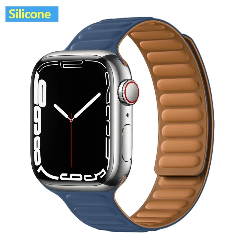 Leren Horlogeband met Magnetische Sluiting 38-49mm Verstelbaar Smartwatch Accessoire Polsband Stijlvol | Sansoti