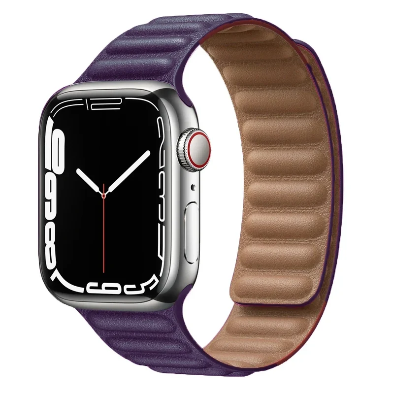 Leren Horlogeband met Magnetische Sluiting 38-49mm Verstelbaar Smartwatch Accessoire Polsband Stijlvol | Sansoti