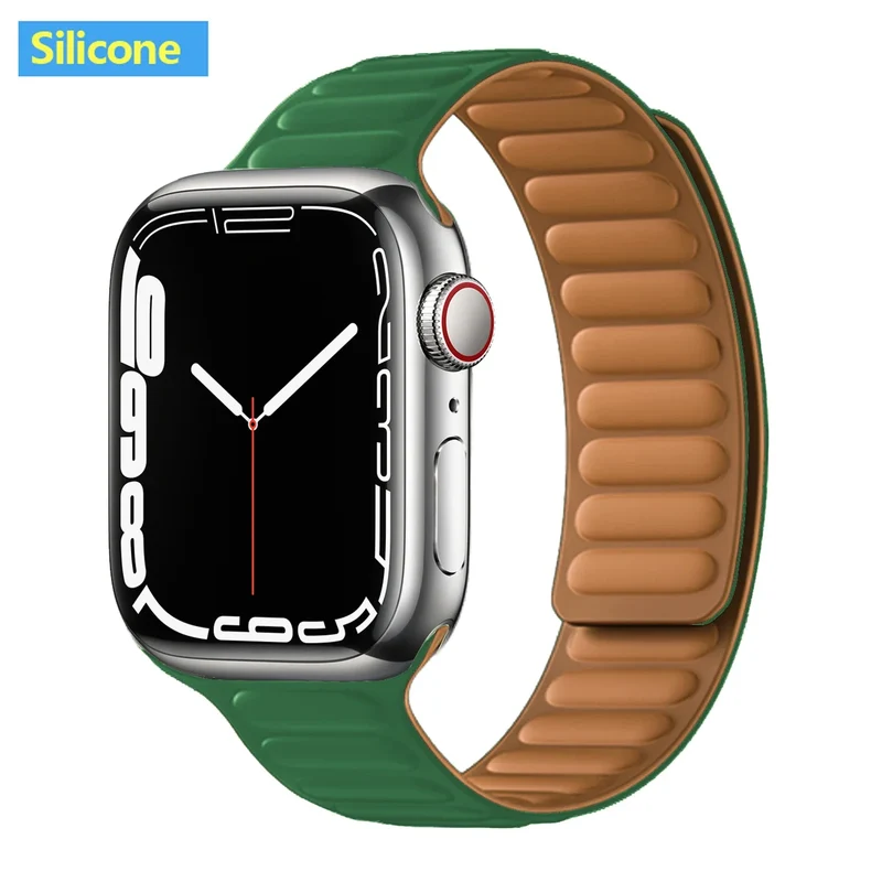 Leren Horlogeband met Magnetische Sluiting 38-49mm Verstelbaar Smartwatch Accessoire Polsband Stijlvol | Sansoti