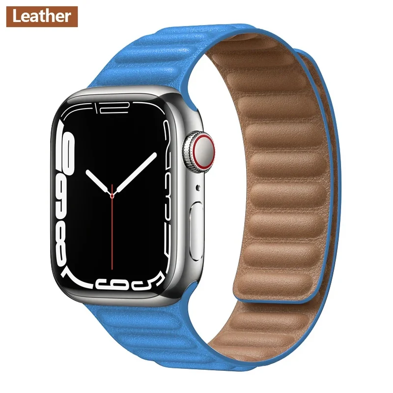 Leren Horlogeband met Magnetische Sluiting 38-49mm Verstelbaar Smartwatch Accessoire Polsband Stijlvol | Sansoti