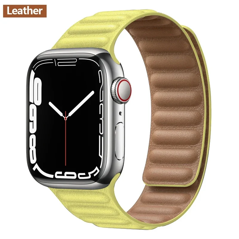 Leren Horlogeband met Magnetische Sluiting 38-49mm Verstelbaar Smartwatch Accessoire Polsband Stijlvol | Sansoti