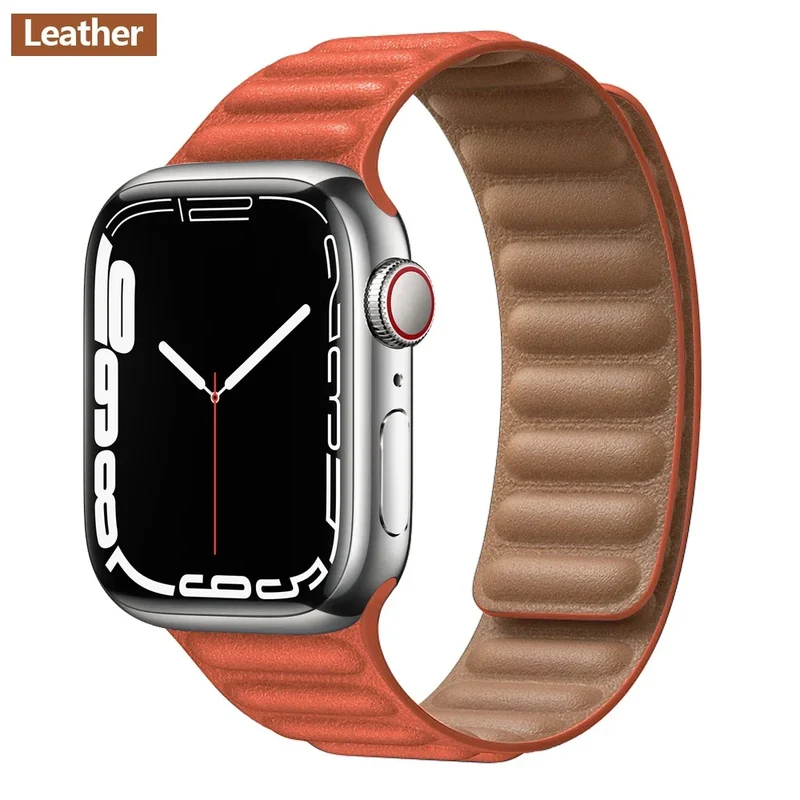 Leren Horlogeband met Magnetische Sluiting 38-49mm Verstelbaar Smartwatch Accessoire Polsband Stijlvol | Sansoti