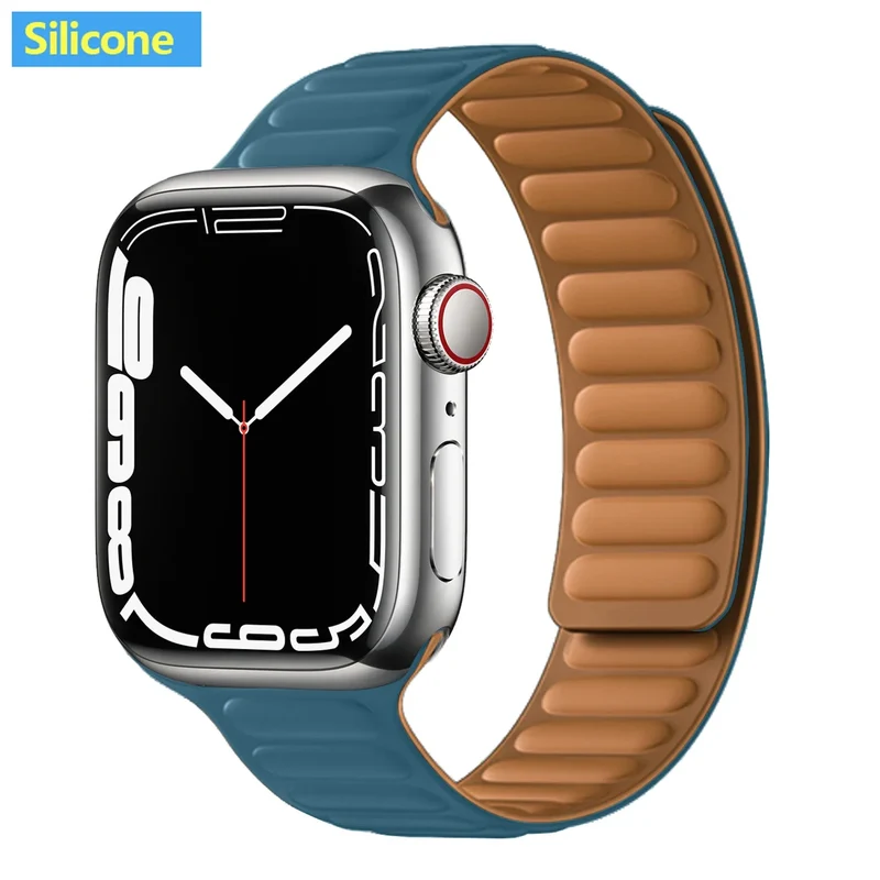 Leren Horlogeband met Magnetische Sluiting 38-49mm Verstelbaar Smartwatch Accessoire Polsband Stijlvol | Sansoti
