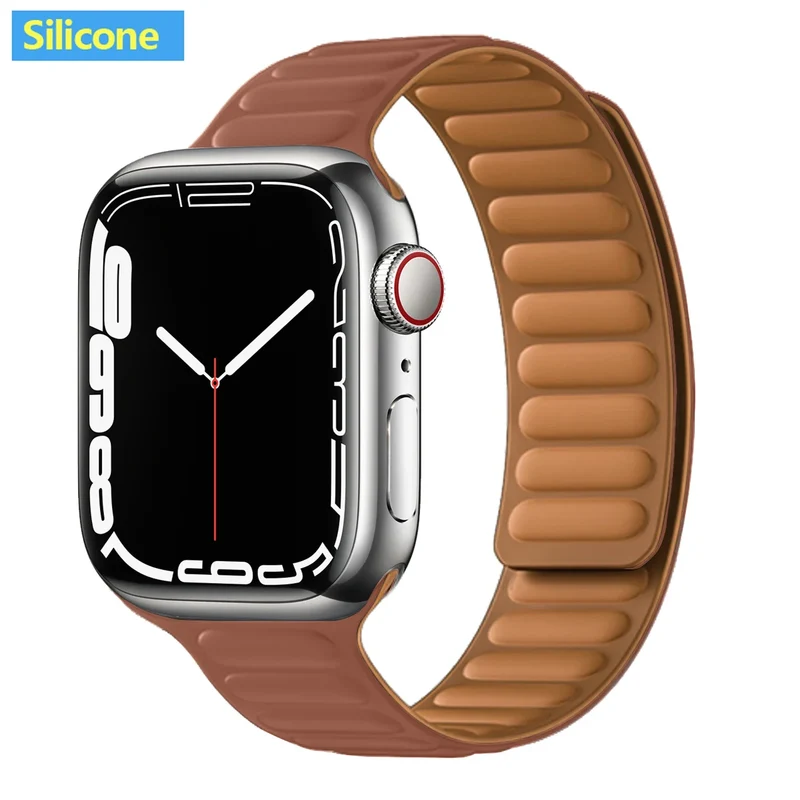 Leren Horlogeband met Magnetische Sluiting 38-49mm Verstelbaar Smartwatch Accessoire Polsband Stijlvol | Sansoti