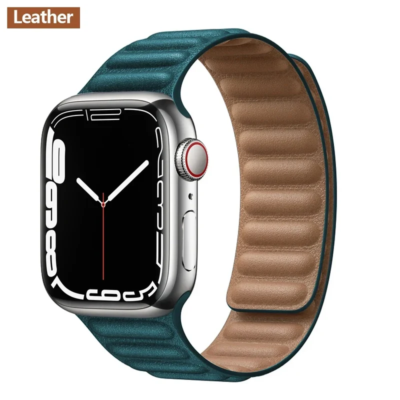 Leren Horlogeband met Magnetische Sluiting 38-49mm Verstelbaar Smartwatch Accessoire Polsband Stijlvol | Sansoti