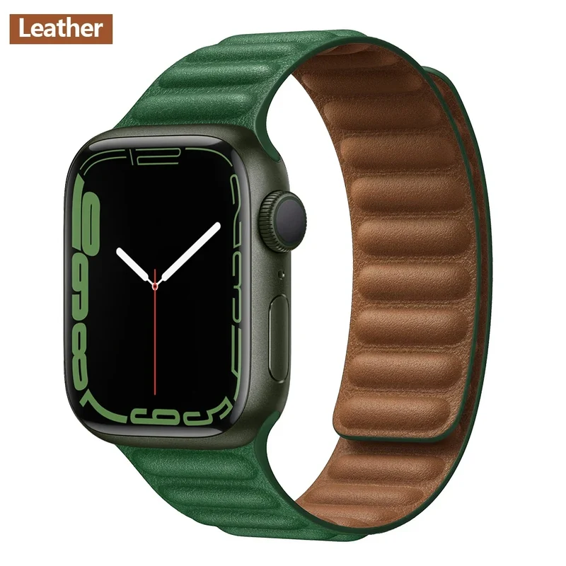 Leren Horlogeband met Magnetische Sluiting 38-49mm Verstelbaar Smartwatch Accessoire Polsband Stijlvol | Sansoti