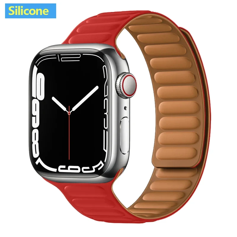 Leren Horlogeband met Magnetische Sluiting 38-49mm Verstelbaar Smartwatch Accessoire Polsband Stijlvol | Sansoti