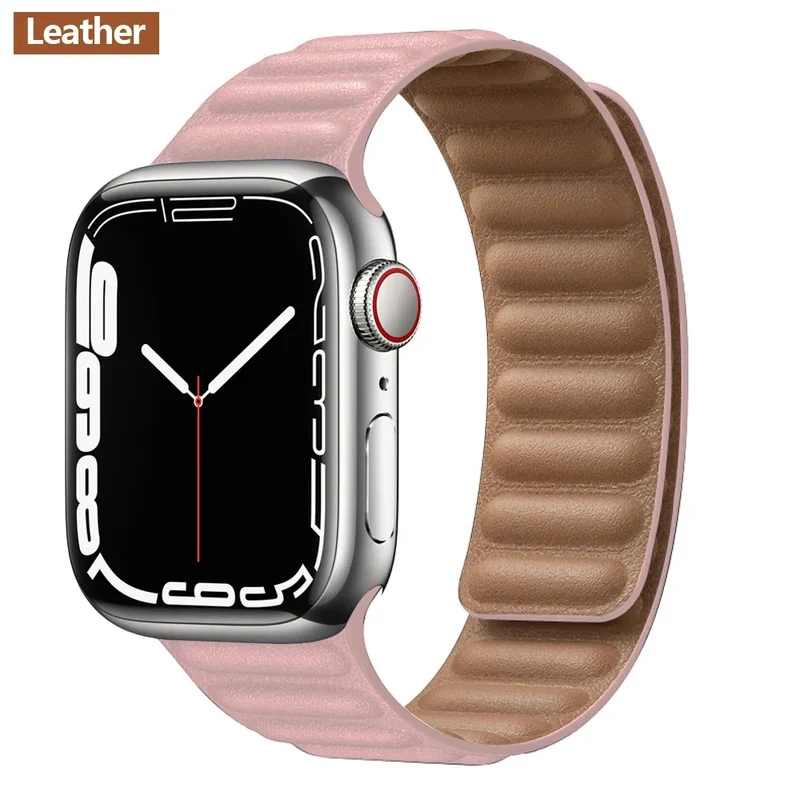 Leren Horlogeband met Magnetische Sluiting 38-49mm Verstelbaar Smartwatch Accessoire Polsband Stijlvol | Sansoti
