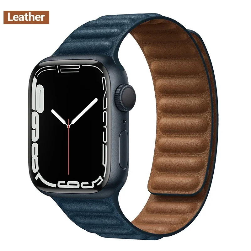 Leren Horlogeband met Magnetische Sluiting 38-49mm Verstelbaar Smartwatch Accessoire Polsband Stijlvol | Sansoti