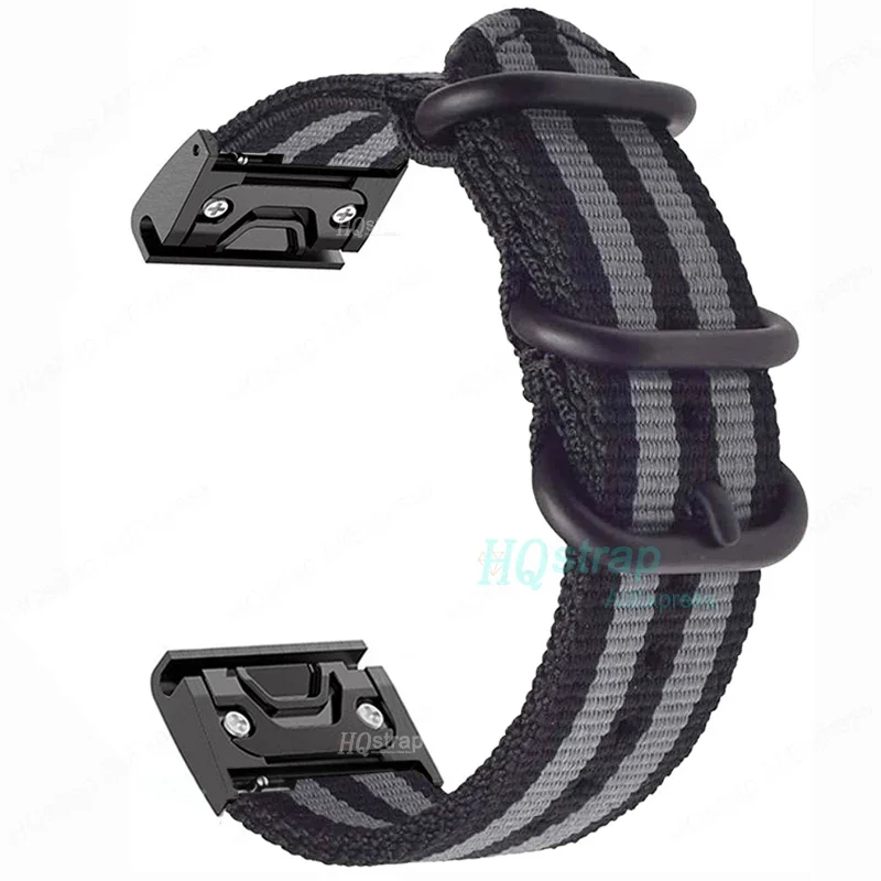 Nylon Smartwatchband Canvas Textuur 22mm 26mm Verstelbaar Sportief Lichtgewicht Comfortabel Horlogebandje | Sansoti