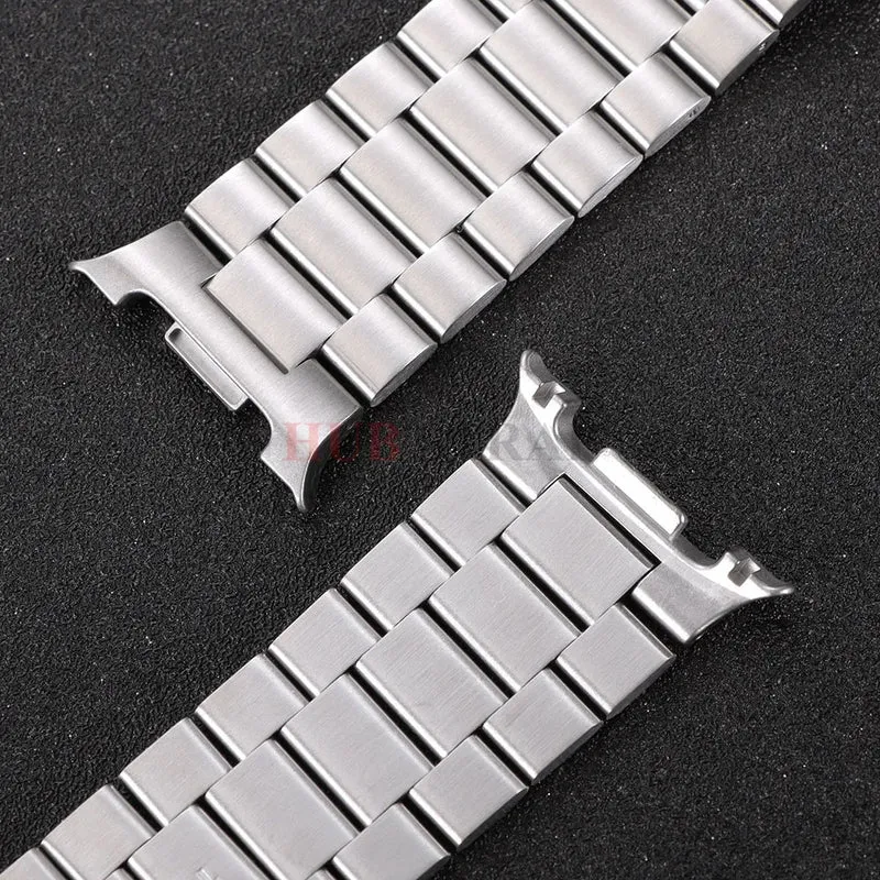 Roestvrij Stalen Smartwatch Horlogeband 40mm 44mm 46mm Verstelbaar Metalen Polsband Modern Design Unisex | Sansoti