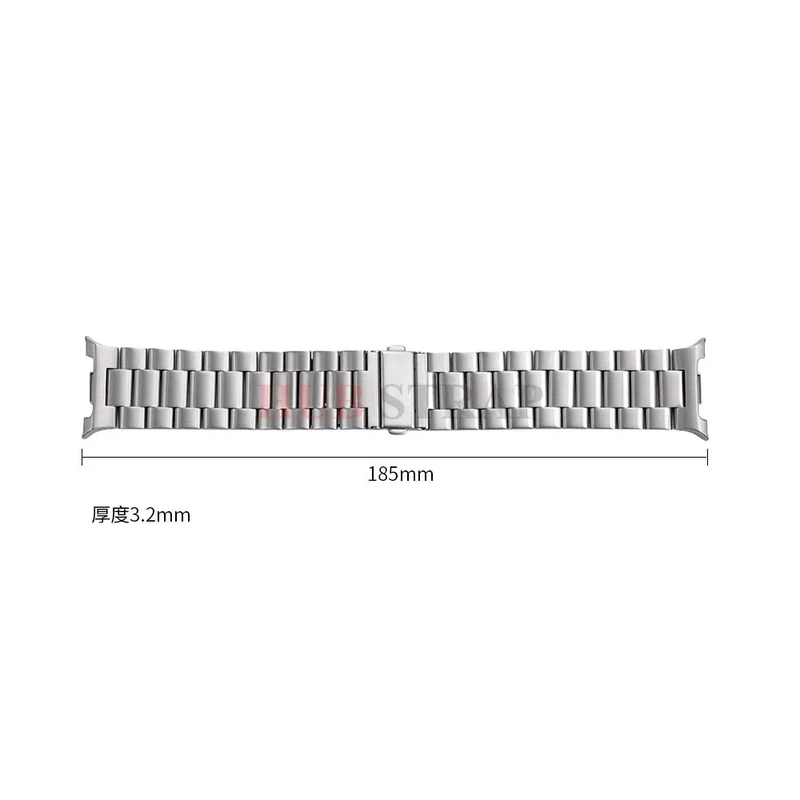 Roestvrij Stalen Smartwatch Horlogeband 40mm 44mm 46mm Verstelbaar Metalen Polsband Modern Design Unisex | Sansoti