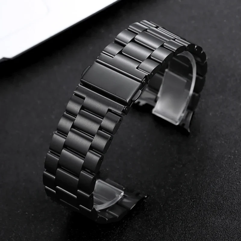 Roestvrij Stalen Smartwatch Horlogeband 40mm 44mm 46mm Verstelbaar Metalen Polsband Modern Design Unisex | Sansoti