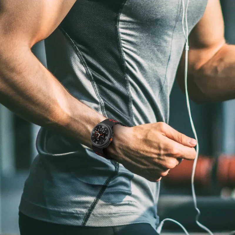 Siliconen Sportbandje voor Smartwatch met Ademende Perforatie Waterdicht Design Fitness Polsband Verstelbaar | Sansoti