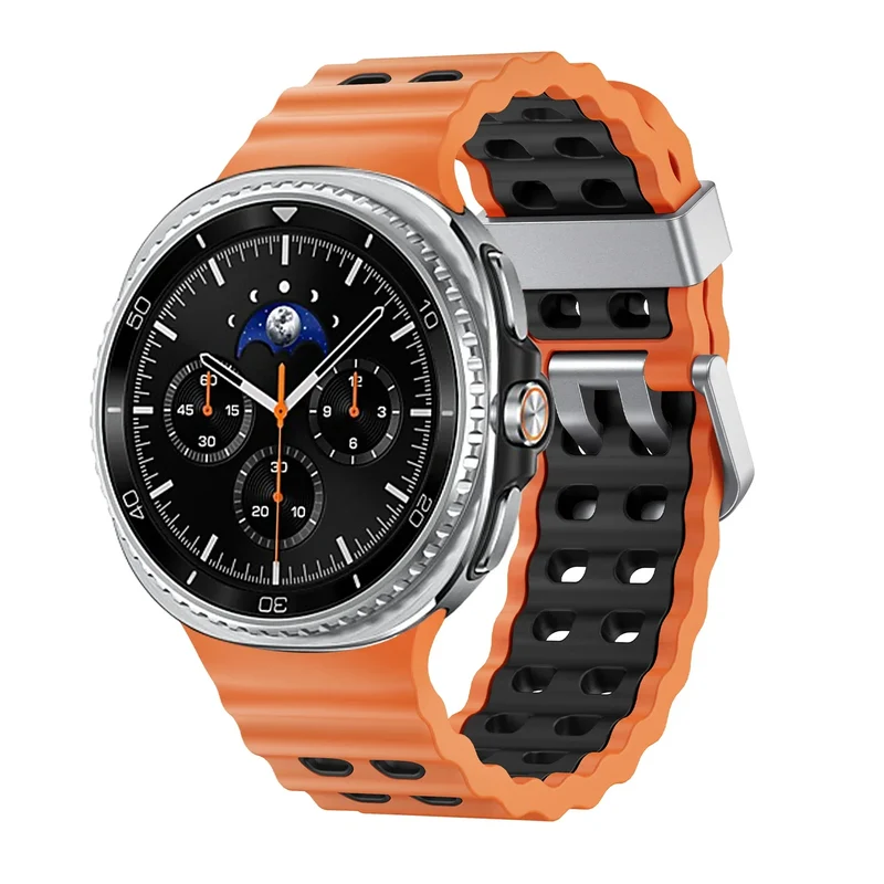 Siliconen Sportbandje voor Smartwatch met Ademende Perforatie Waterdicht Design Fitness Polsband Verstelbaar | Sansoti