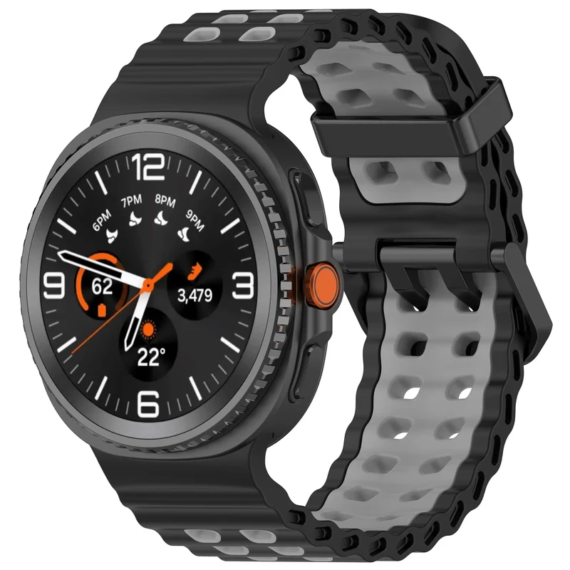Siliconen Sportbandje voor Smartwatch met Ademende Perforatie Waterdicht Design Fitness Polsband Verstelbaar | Sansoti