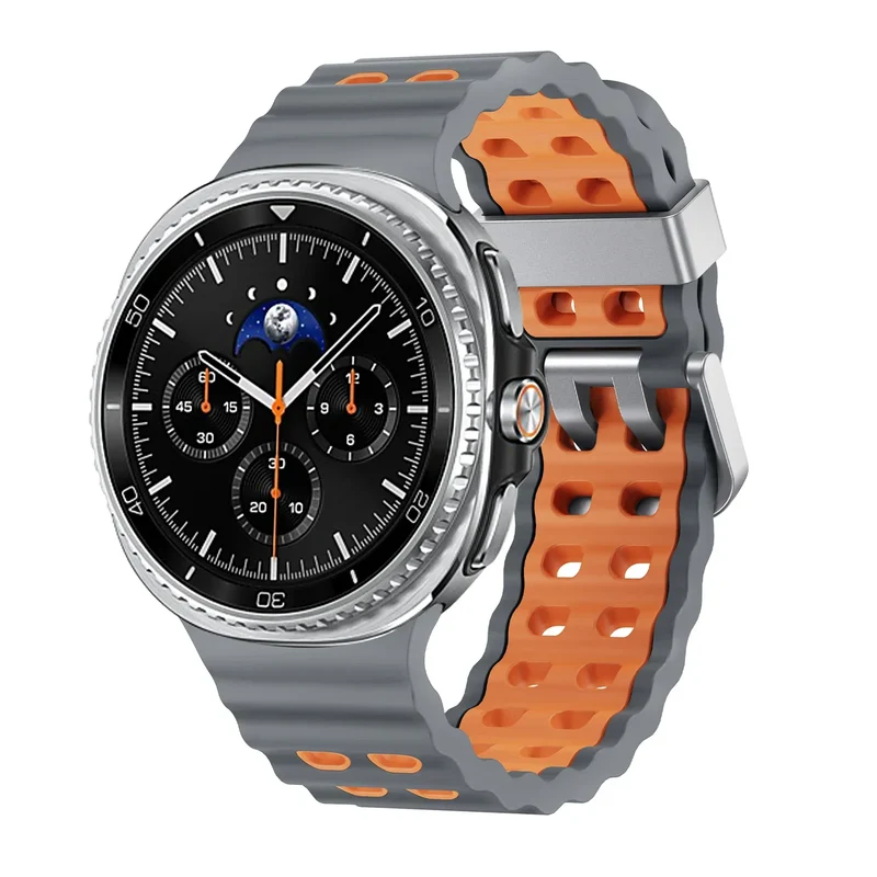 Siliconen Sportbandje voor Smartwatch met Ademende Perforatie Waterdicht Design Fitness Polsband Verstelbaar | Sansoti