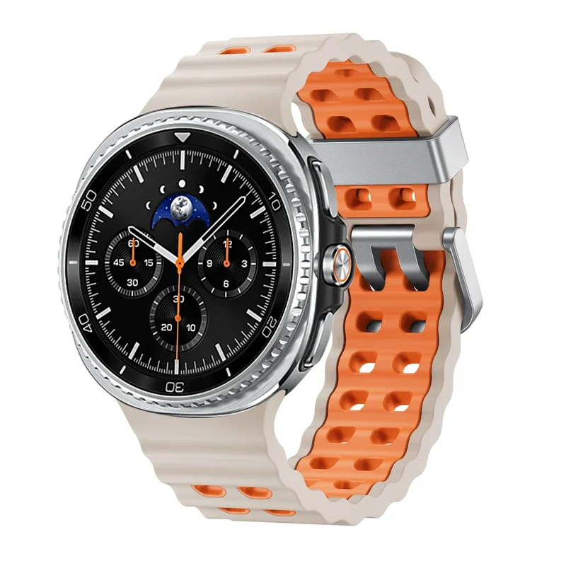 Siliconen Sportbandje voor Smartwatch met Ademende Perforatie Waterdicht Design Fitness Polsband Verstelbaar | Sansoti