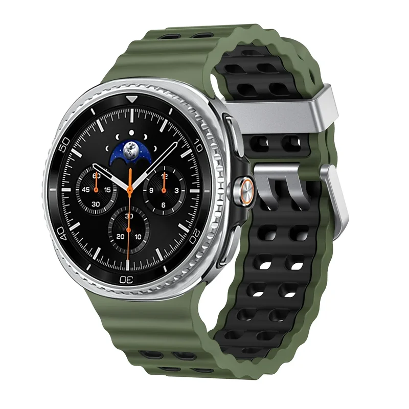 Siliconen Sportbandje voor Smartwatch met Ademende Perforatie Waterdicht Design Fitness Polsband Verstelbaar | Sansoti