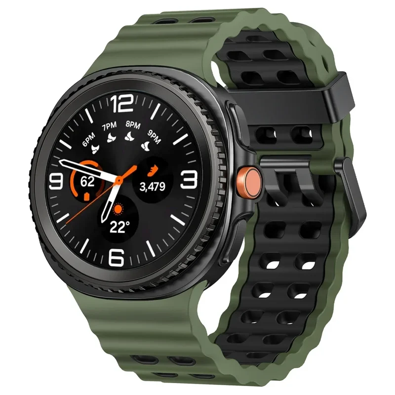 Siliconen Sportbandje voor Smartwatch met Ademende Perforatie Waterdicht Design Fitness Polsband Verstelbaar | Sansoti