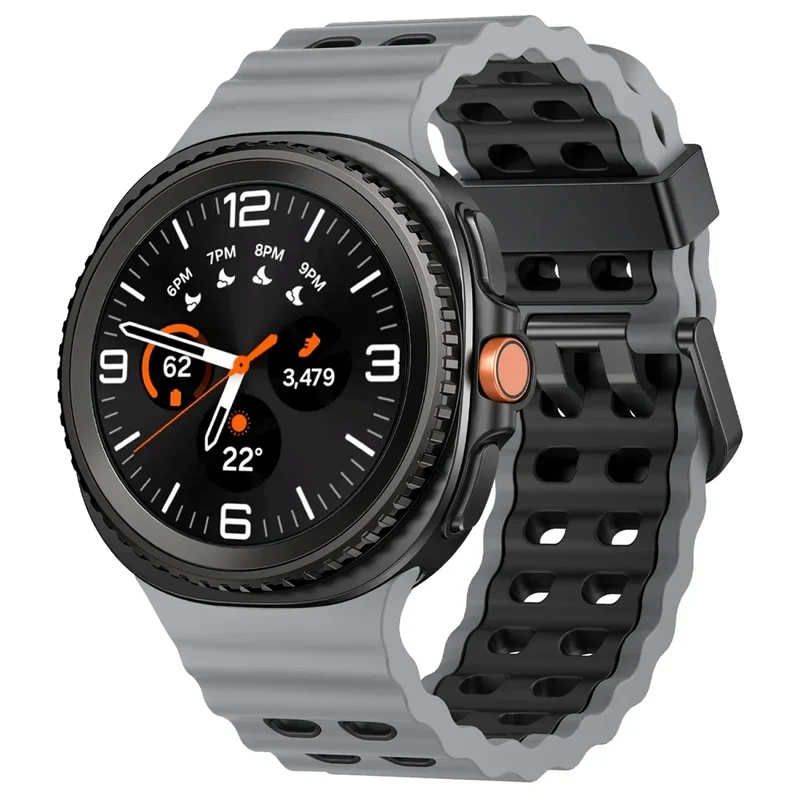 Siliconen Sportbandje voor Smartwatch met Ademende Perforatie Waterdicht Design Fitness Polsband Verstelbaar | Sansoti