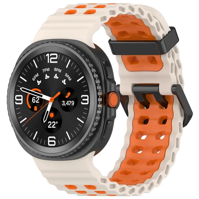 Siliconen Sportbandje voor Smartwatch met Ademende Perforatie Waterdicht Design Fitness Polsband Verstelbaar | Sansoti