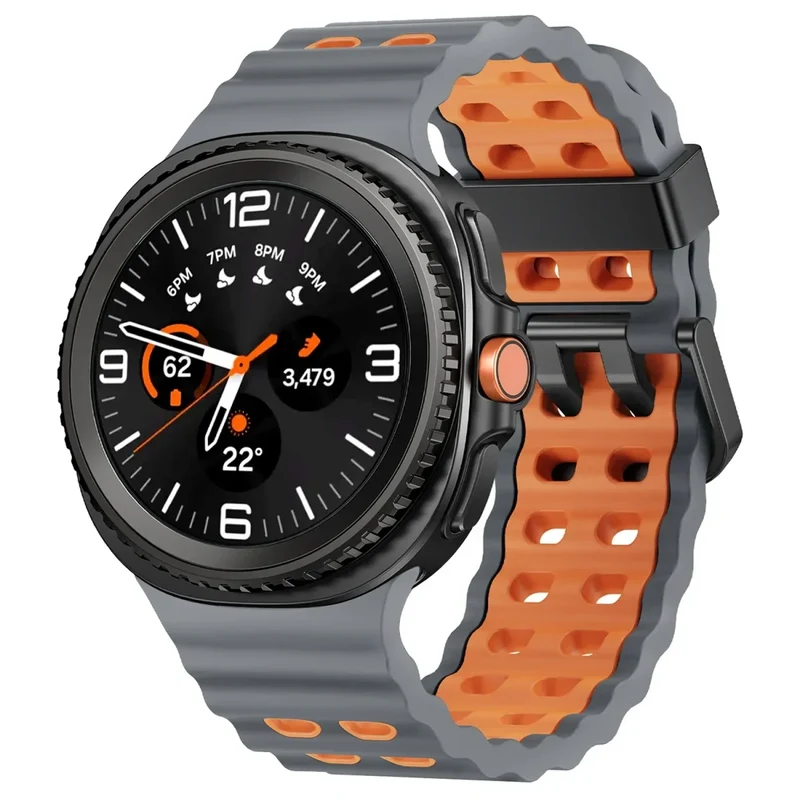 Siliconen Sportbandje voor Smartwatch met Ademende Perforatie Waterdicht Design Fitness Polsband Verstelbaar | Sansoti