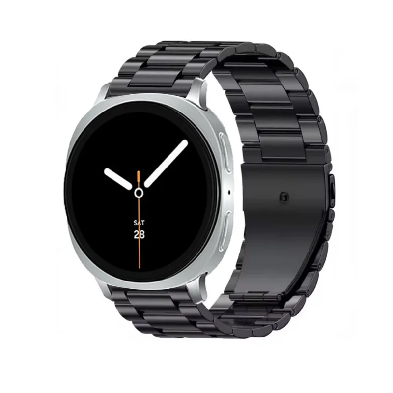 Roestvrijstalen Horlogeband 22cm Verstelbaar Schakelband Metaal Smartwatch Polsband Universeel Compatibel | Sansoti