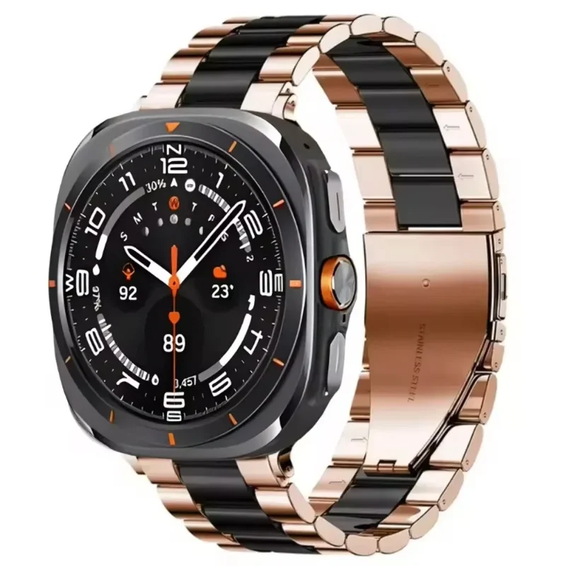 Roestvrijstalen Horlogeband 22cm Verstelbaar Schakelband Metaal Smartwatch Polsband Universeel Compatibel | Sansoti