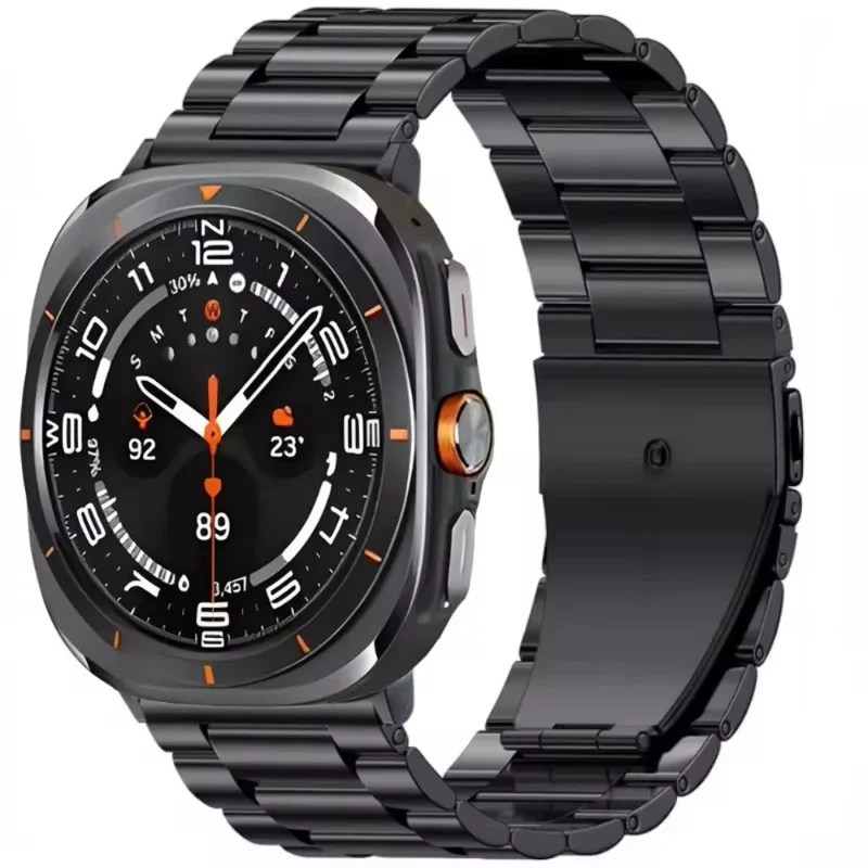 Roestvrijstalen Horlogeband 22cm Verstelbaar Schakelband Metaal Smartwatch Polsband Universeel Compatibel | Sansoti