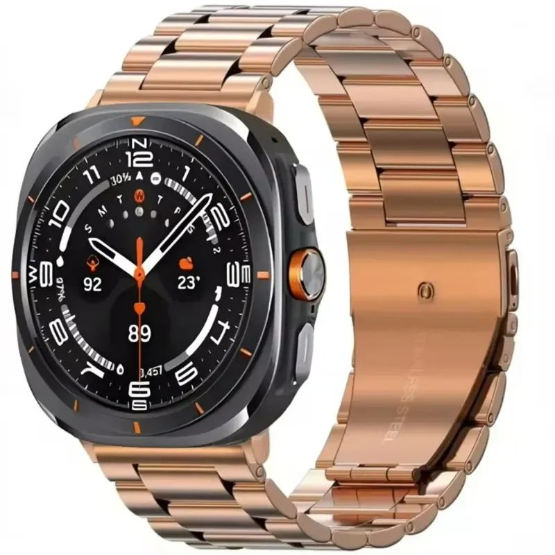 Roestvrijstalen Horlogeband 22cm Verstelbaar Schakelband Metaal Smartwatch Polsband Universeel Compatibel | Sansoti