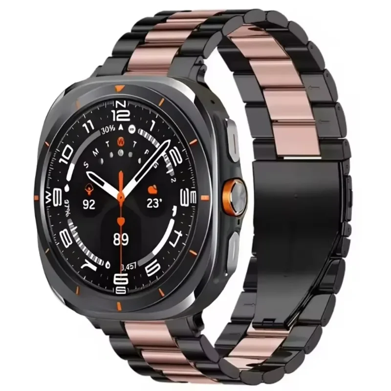 Roestvrijstalen Horlogeband 22cm Verstelbaar Schakelband Metaal Smartwatch Polsband Universeel Compatibel | Sansoti
