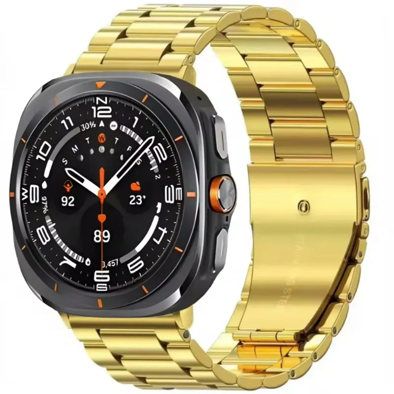 Roestvrijstalen Horlogeband 22cm Verstelbaar Schakelband Metaal Smartwatch Polsband Universeel Compatibel | Sansoti