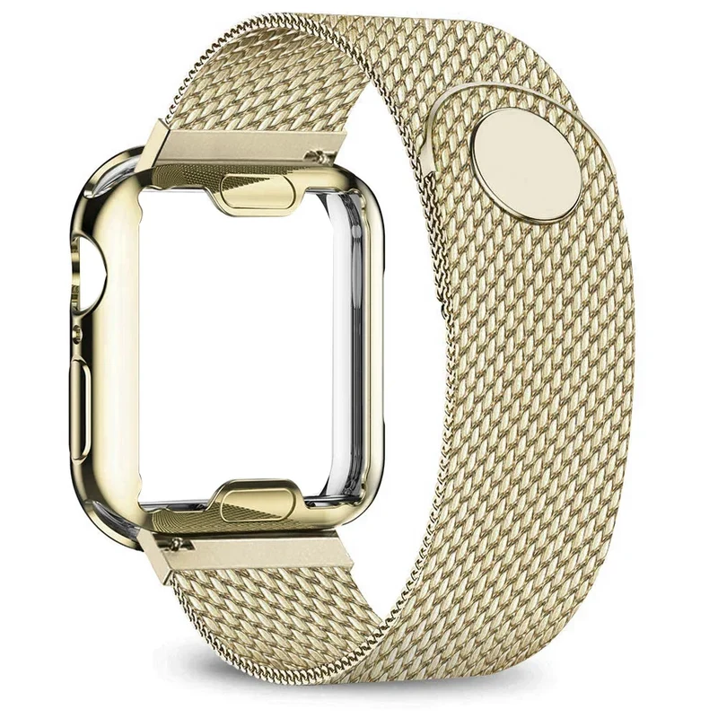 Metalen Smartwatch Bandje Stainless Steel Mesh Verstelbaar Universeel Horlogeband 38-49mm Polsband Zilver | Sansoti