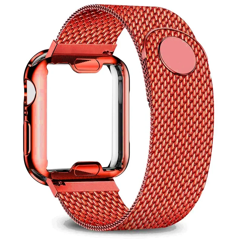 Metalen Smartwatch Bandje Stainless Steel Mesh Verstelbaar Universeel Horlogeband 38-49mm Polsband Zilver | Sansoti