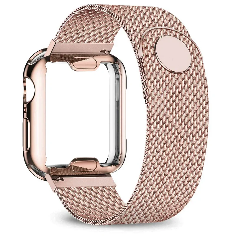 Metalen Smartwatch Bandje Stainless Steel Mesh Verstelbaar Universeel Horlogeband 38-49mm Polsband Zilver | Sansoti